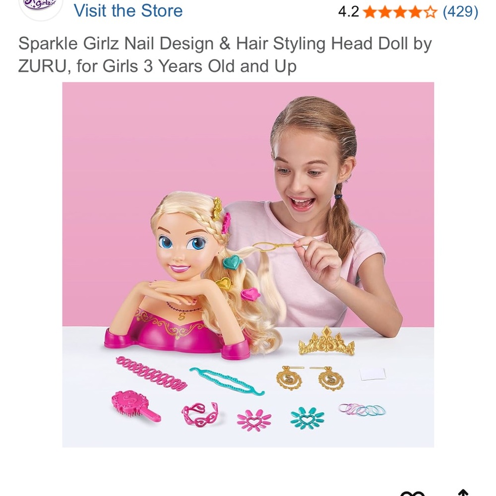 Sparkle Girlz Styling Princess Doll NEW!!